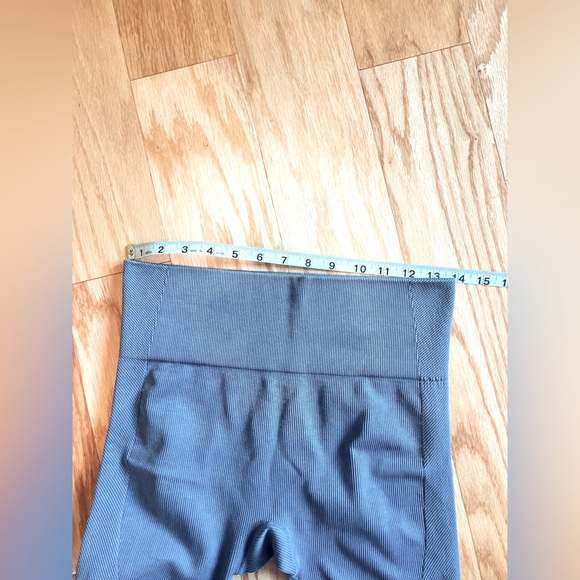 Women's High-Rise Ribbed Seamless 7/8 Leggings - JoyLab - Blue - Medium - Picture 7 of 13